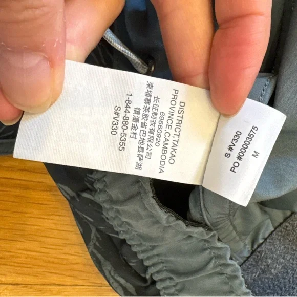 Vouri Men's Bank Shorts, Kashmir Flux Teal Gray Patterned Athletic Shorts, 7”, M - Picture 7 of 13